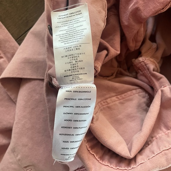 OneTeaspoon x Free People Starship Pink Utility Denim Jumpsuit Coveralls - Picture 5 of 7